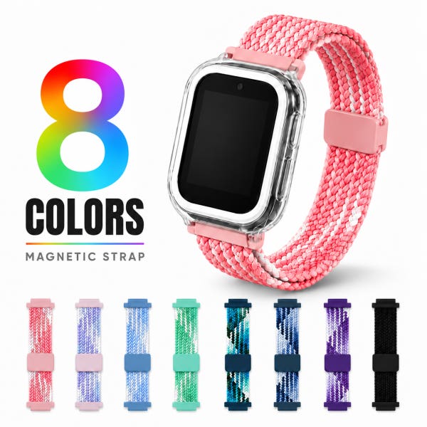 자석 마그네틱 나일론 스트랩 8colors 우들 키즈워치폰 스트랩 교체 호환용