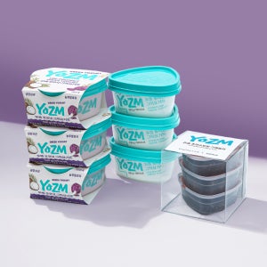 요즘 저당 그릭요거트 우베 100g 3개+플레인 100g 3개 & 초코토핑