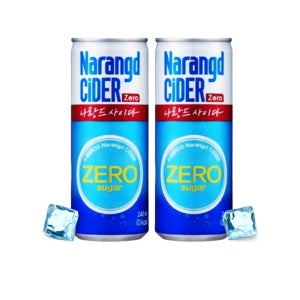 나랑드 사이다 제로 오리지널 245ml 60캔 (30캔 x 2박스) 캔음료 음료수