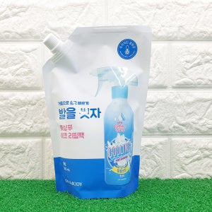 온더바디 코튼풋 발을 씻자 풋샴푸 리필 쿨링 500ml / 편한 발세정