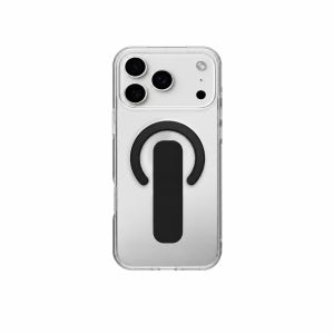 맥세이프 핑거그립 투명 케이스 매트블랙, 갤럭시S26