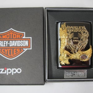 ZIPPO 할리데이비슨 HDP-15 블랙골드 이글 오일 라이터 한정판 수집용