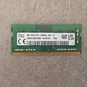 SK하이닉스 노트북용 RAM DDR4 8GB PC4-25600 3200NHz 미사용