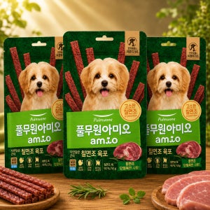 풀무원 아미오 자연담은 칠면조 육포, 50g, 3개