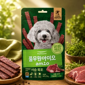 풀무원 아미오 자연담은 사슴 육포, 50g, 1개