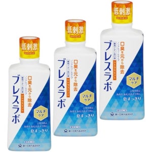 브레스랩 BreathLab 일본 구강세정제 시트러스민트 가글 450ml 3개입 구강청결제