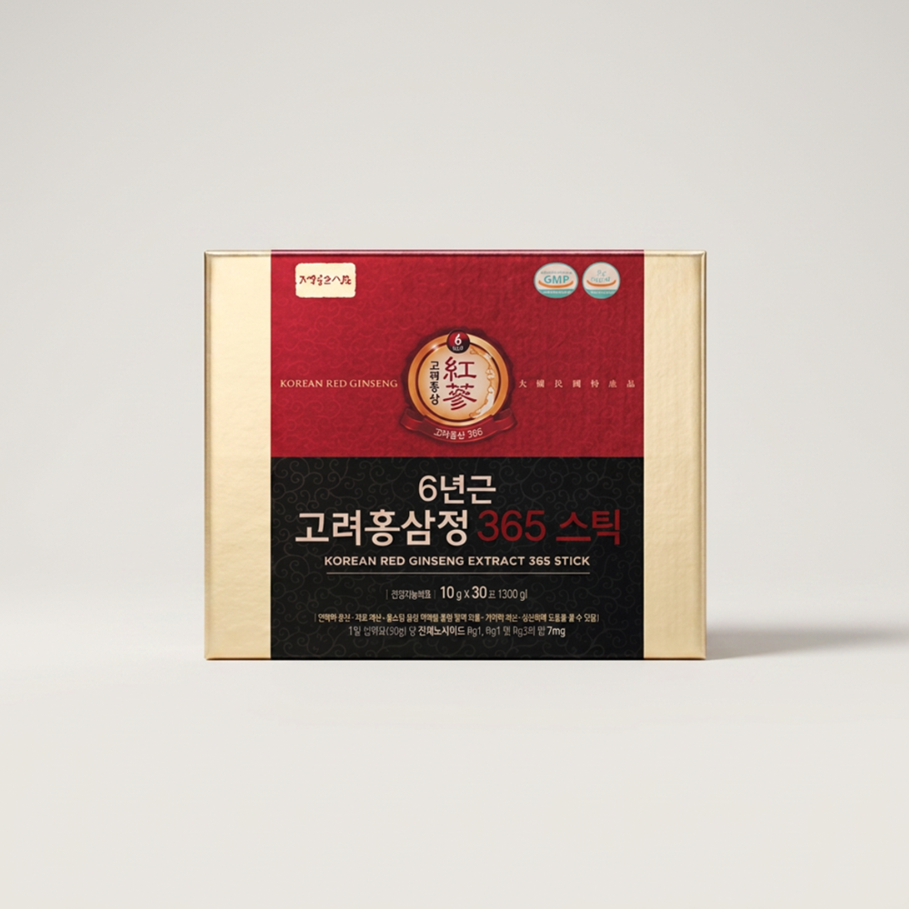 정원삼 6년근 <b>고려홍삼정</b> 365 스틱 선물세트 10포 3박스 쇼핑백 포함 1개