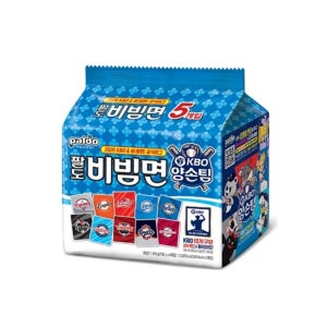 팔도 비빔면 kbo [양손비빔팀] 130g x 5개입
