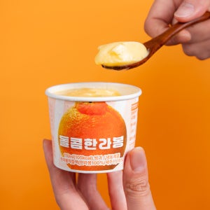 돌콤하영[100%리얼착즙] 제주 한라봉/청귤 샤베트 아이스크림 110ml