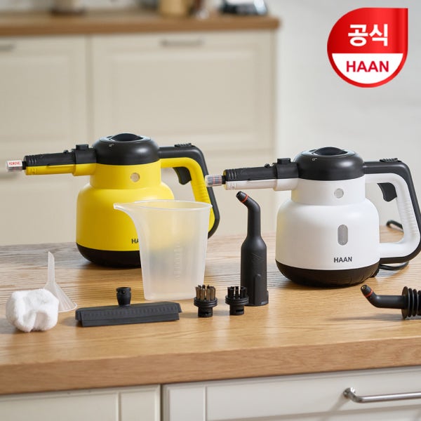 한경희 파워스팀 핸디스팀청소기 HS-201 찌든때 욕실 고온살균청소 320ML 5종악세서리