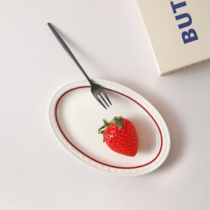 시라쿠스 쉐난고 카디날 타원접시 16cm 1P 도자기 접시