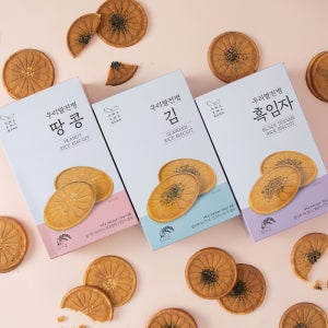 [화과방] 우리쌀전병(6개입) /김 땅콩 흑임자 센베이 옛날 쌀 전통과자 어르신 요양원 간식