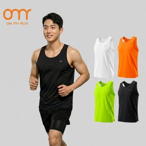 남자 러닝 싱글렛 나시 민소매 마라톤 기능성 에어로스펀