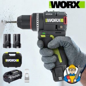 웍스 임팩 해머 드릴 충전 12V WU135T.2 풀세트 배터리 2개 2.5Ah