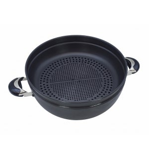 블루밍 국내산 전골 냄비 찜기 찜냄비 다용도 경질 찜솥 28cm