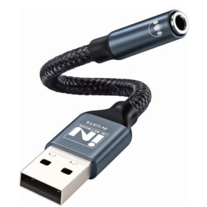 in-network USB 4극 외장형 사운드카드 이어폰 변환젠더 노트북 오디오 마이크