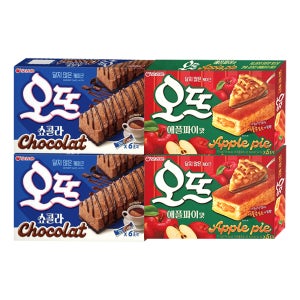 오리온 오뜨 애플파이 175g+쇼콜라 150g 2개씩 (총 4개)