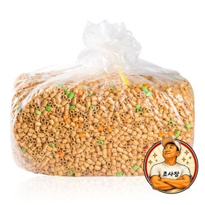 마카로니 3.5kg 업소용 대용량 뻥튀기 인간사료 식당 안주 간식 옛날과자