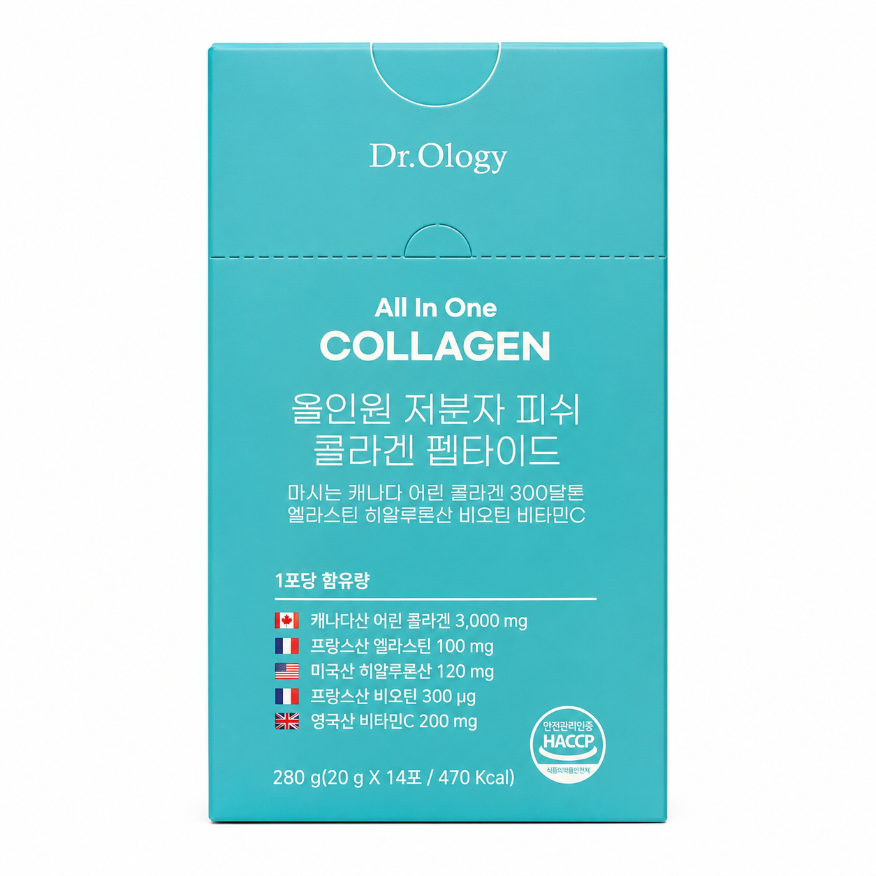 닥터올로지 올인원 저분자 피쉬 콜라겐 펩타이드 20g x 14포, 1개