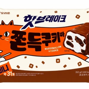 [칠링캠핑] 오리온 핫브레이크 쫀득쿠키바 352g