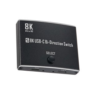 C타입선택기 2:1 양방향 셀렉터 8K 데이터전송 TV 본체 모니터 연결 COU079