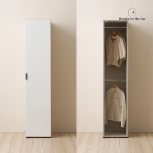 홈인홈 다노 핸들 모듈 장롱 400, (2단옷장)모카그레이_Y23