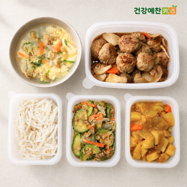 [건강예찬 어린이 반찬 정기배송] 초등 아이 아이들 식단 키즈반찬1회 배달