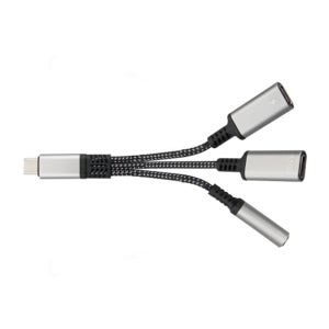 폰 유선이어폰 충전 동시연결잭 USB C TO 3.5mm 60W Y자 젠더