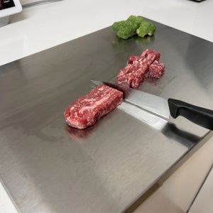 국내생산 리빙글로리 포스코 스텐 도마 위생 항균 싱크대보호판 스텐실버