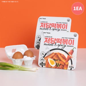 제로담 저당떡볶이 매콤달콤맛 330g 1개