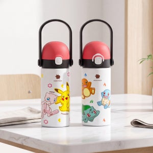 [2종] 그린핑거 베베그로우 스테인리스 빨대컵+텀블러 포켓몬 에디션 300ml / 아기물병, 유아용 물병,물통,물컵,유아컵