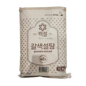 CJ 백설 갈색설탕 15kg, 1개
