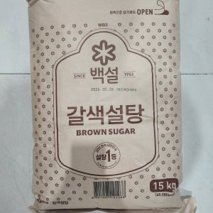 CJ 백설 갈색설탕 15kg, 1개