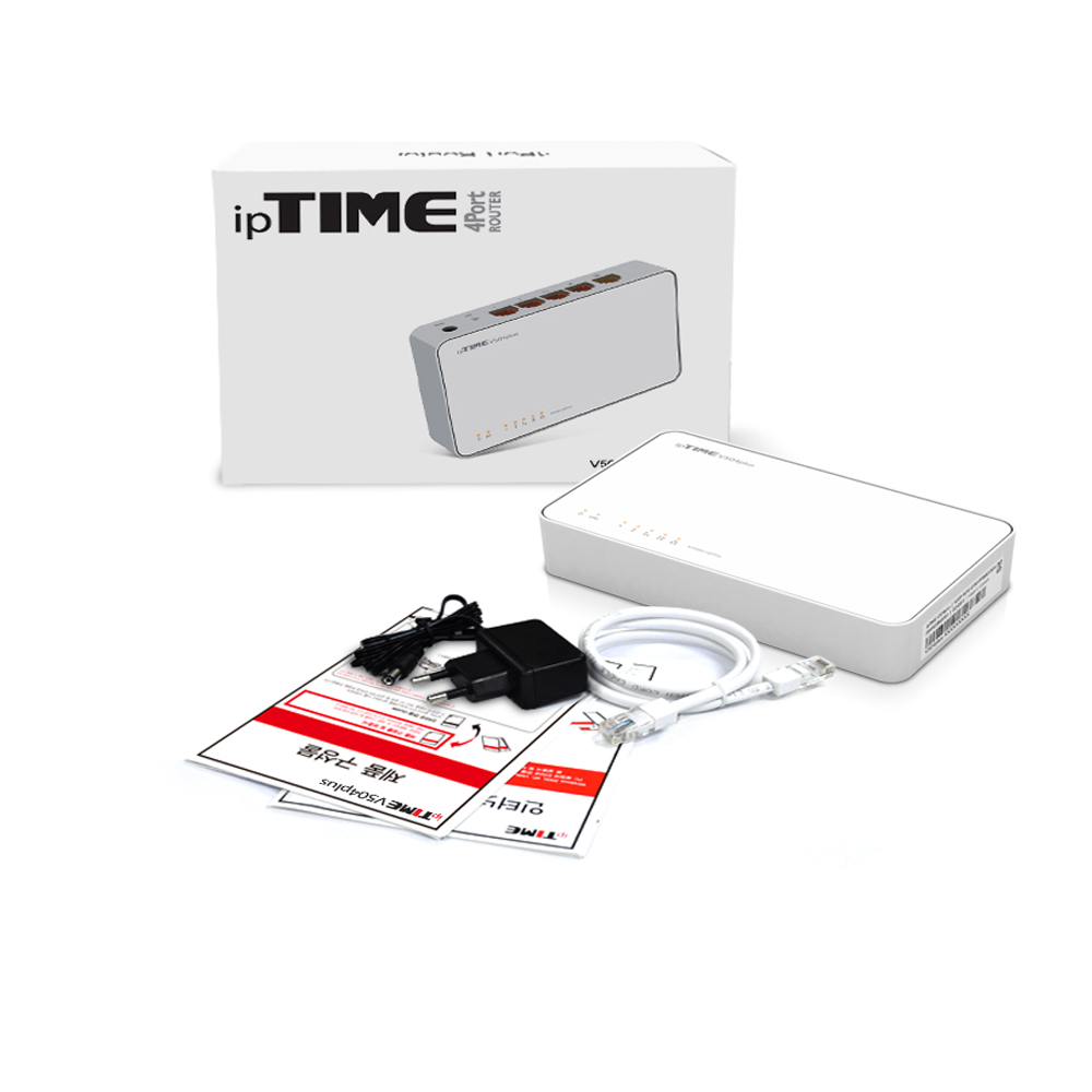 IPTIME V504PLUS 유선 4포트 공유기 인터넷