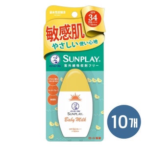 로토제약 멘소래담 선플레이 선케어 베이비 밀크 선크림 30g, 10개