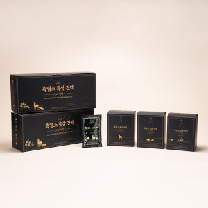 건생본 흑염소흑삼진액 프리미엄 흑염소 35% 국내산 암컷 80ml 30포 선물세트