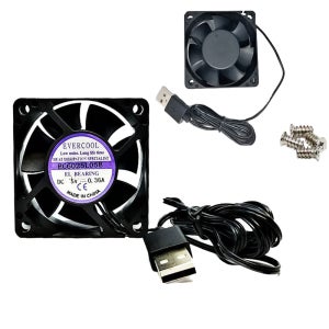 USB 쿨링팬 60mm 25T DC 5V EL 소형 냉각팬 저소음 쿨러 열 방출 휀