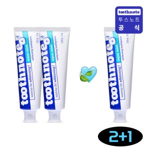 민트코어 무불소 저자극 아쿠아민트 미백치약 100g, 2+1