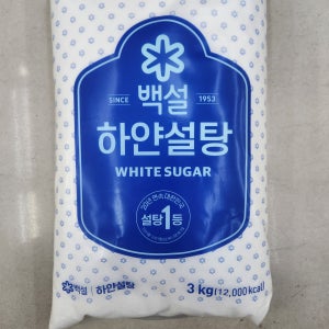 CJ 백설 하얀설탕 3kg, 6개