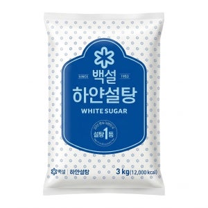 CJ 백설 하얀설탕 3kg, 6개