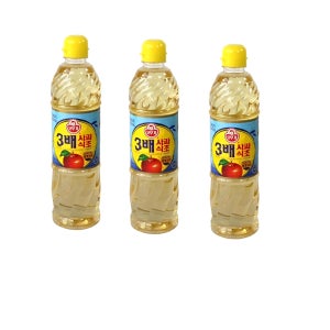 오뚜기 3배 사과식초 900ml 3개