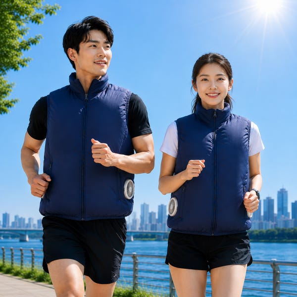 에디토 선풍기조끼 냉풍 냉방 아이스 조끼 초강력 얼음 쿨링 6000RPM 보조배터리세트