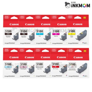 캐논 PFI-5100MBK 5100PBK 5100C 5100M 5100Y 5100PC 5100PM 5100GY 5100R 5100CO 10색 SET 정품잉크