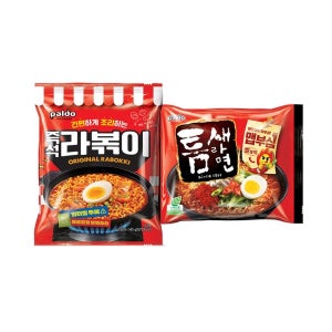 이젠서진 봉지라면 2종 혼합 팔도라볶이 8개+ 팔도 틈새라면 빨계떡 10개