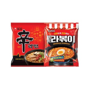 이젠서진 봉지라면 2종 혼합 농심신라면 10개 + 팔도라볶이 8개