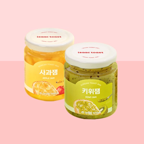 이삭토스트 과일잼 2개 세트 ㅣ 키위 복숭아 사과 딸기