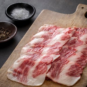 1++ 한우 차돌 육사시미 150g 슬라이스 프리미엄 생고기