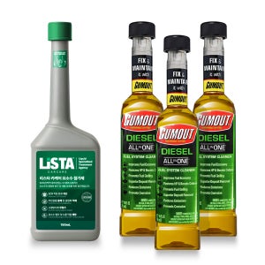 디젤 차량 관리 패키지 검아웃 디젤 3병 + 리스타 카케어 요소수첨가제 150ml 1병