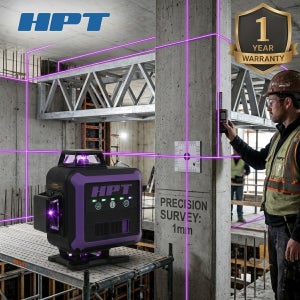 HPT 레이저 레벨기 보라색 퍼플빔 4D 16라인 신형 HL-4MP 미니사이즈