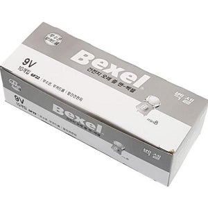 악기용 9v 망간 건전지 생활용 사각 건전지 10개입 무카드뮴 배터리